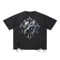 Snow Washed Raw-Hem T-Shirt