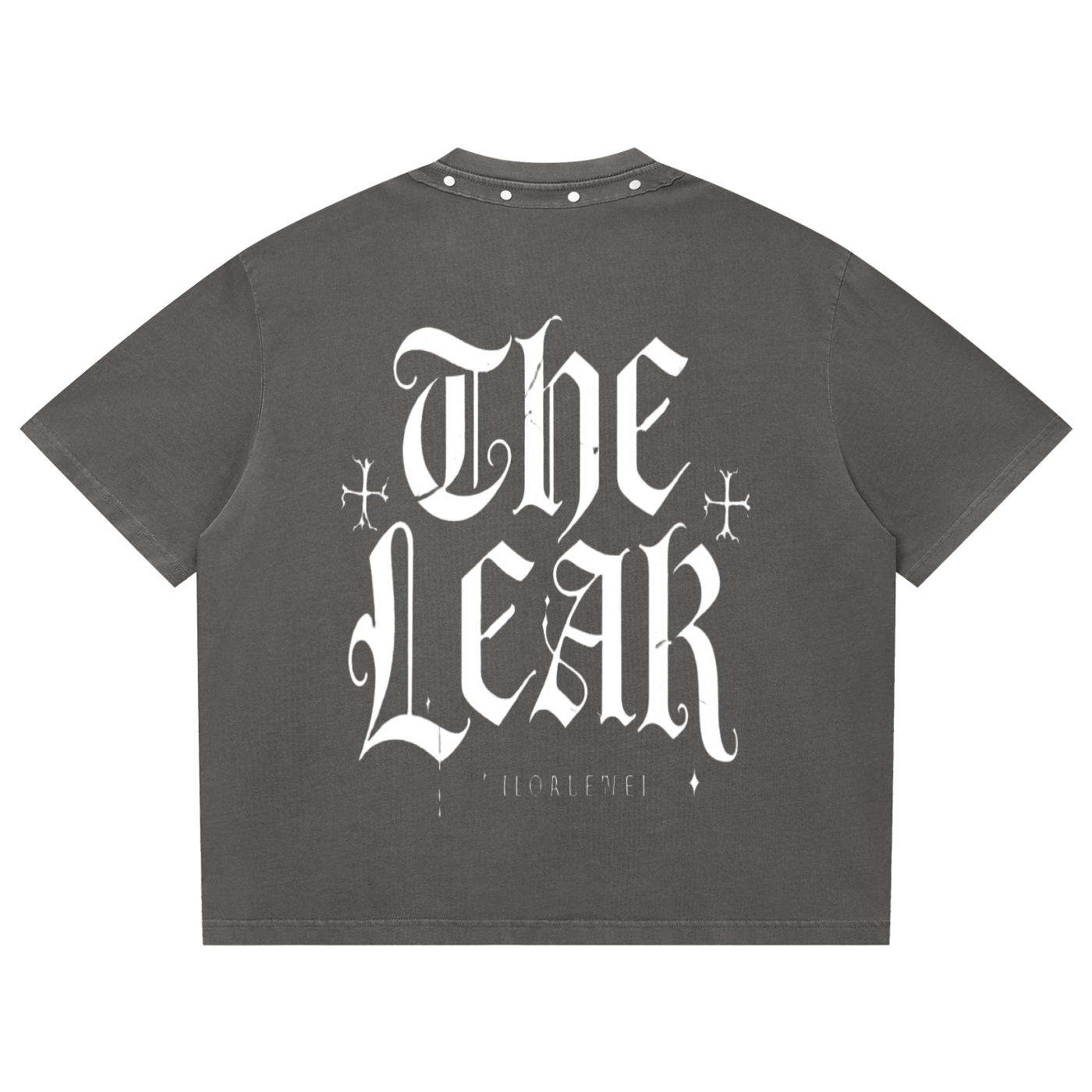 Unisex Washed Boxy Studded T-Shirt