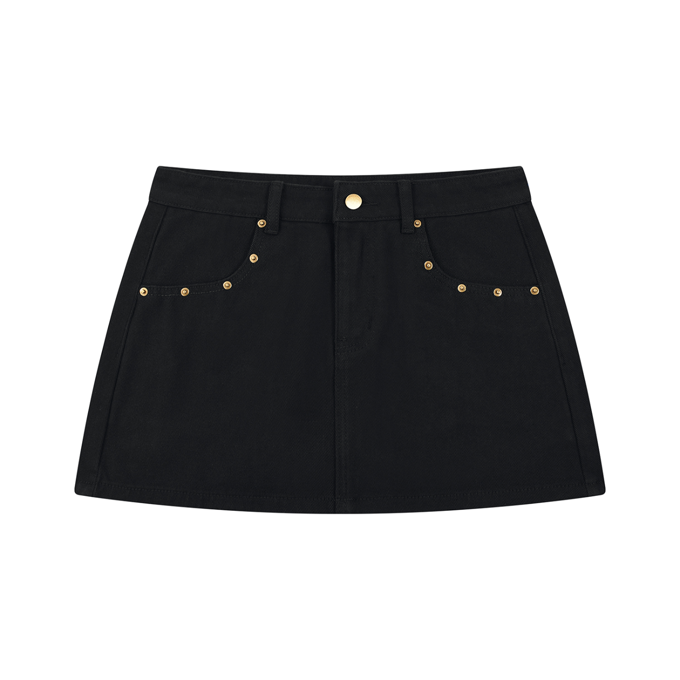 Women's Studded Denim Mini Skirt