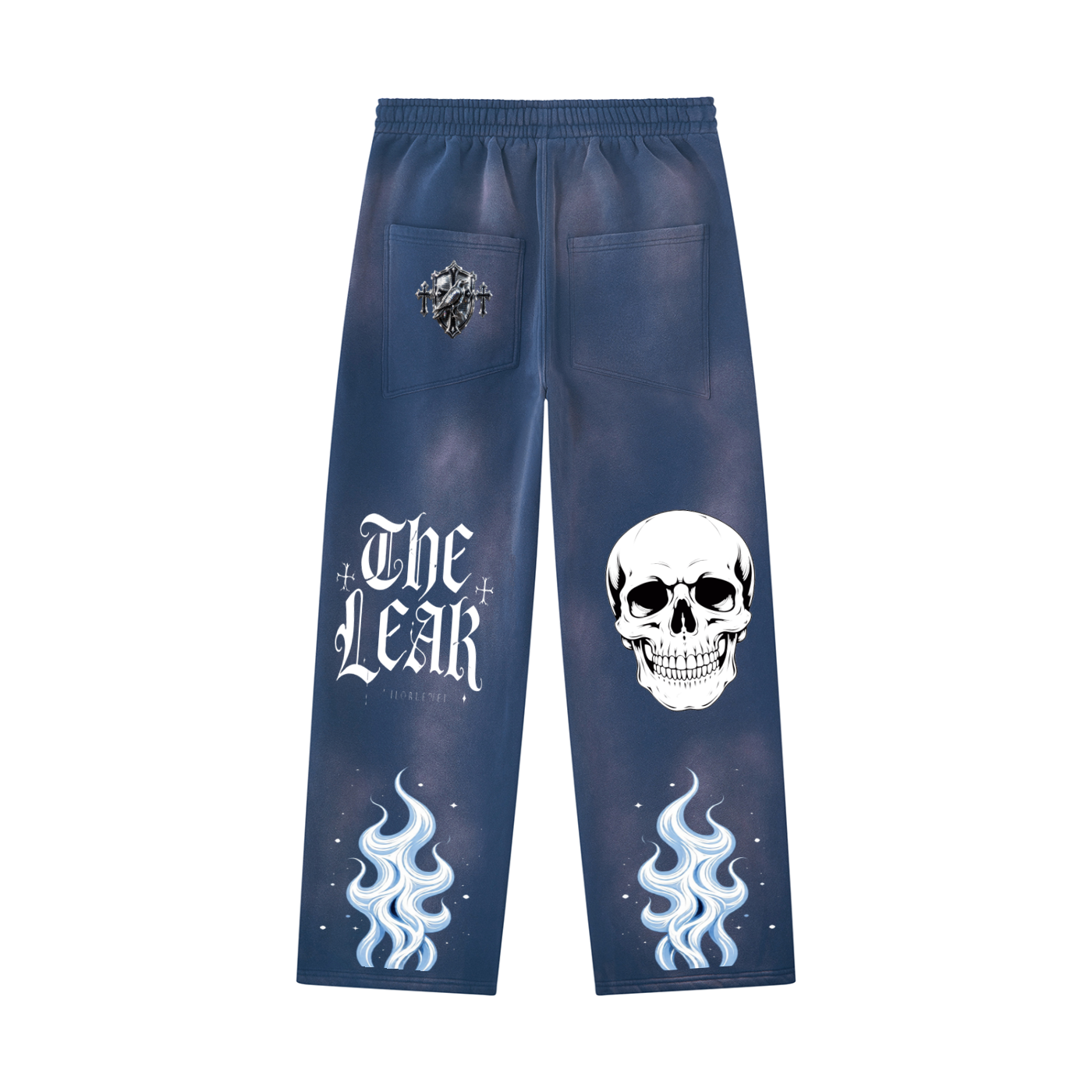 Unisex Sunfade Wide Leg Fleece Sweatpants