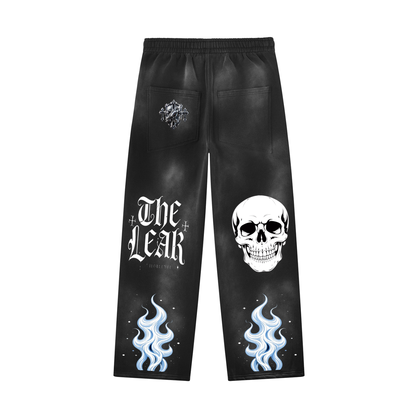 Unisex Sunfade Wide Leg Fleece Sweatpants
