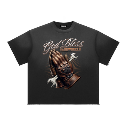 Sun Fade Raw Edge T-Shirt