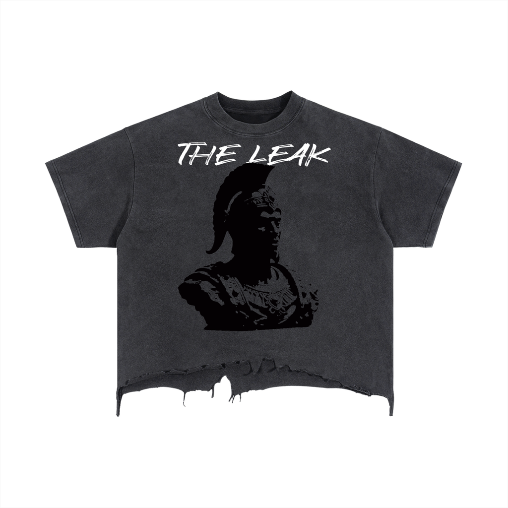 Vintage Wash Boxy Distressed Hem T-Shirt