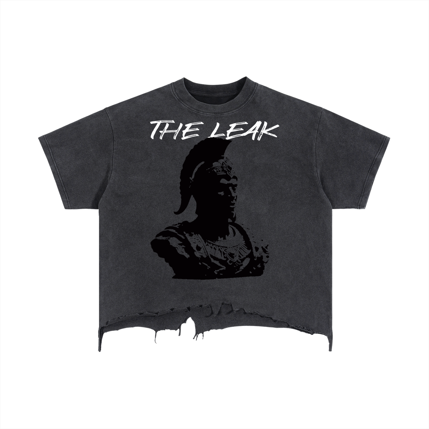 Vintage Wash Boxy Distressed Hem T-Shirt