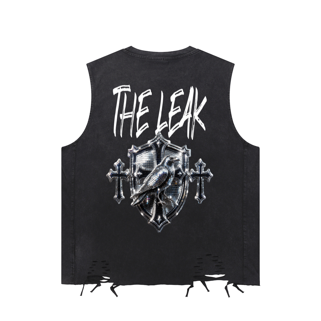 Snow Washed Raw-Hem Tank Top