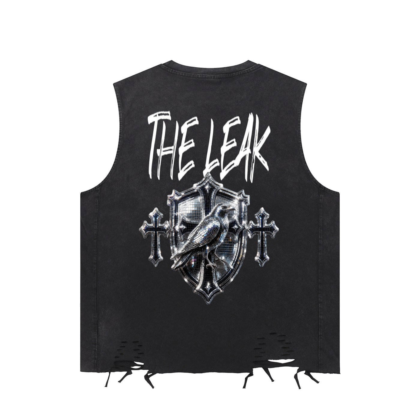 Snow Washed Raw-Hem Tank Top