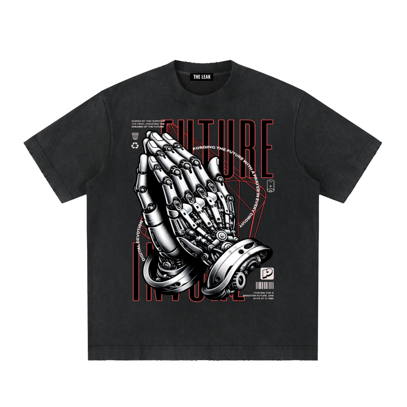 Heavyweight Vintage Washed Frayed T-Shirt
