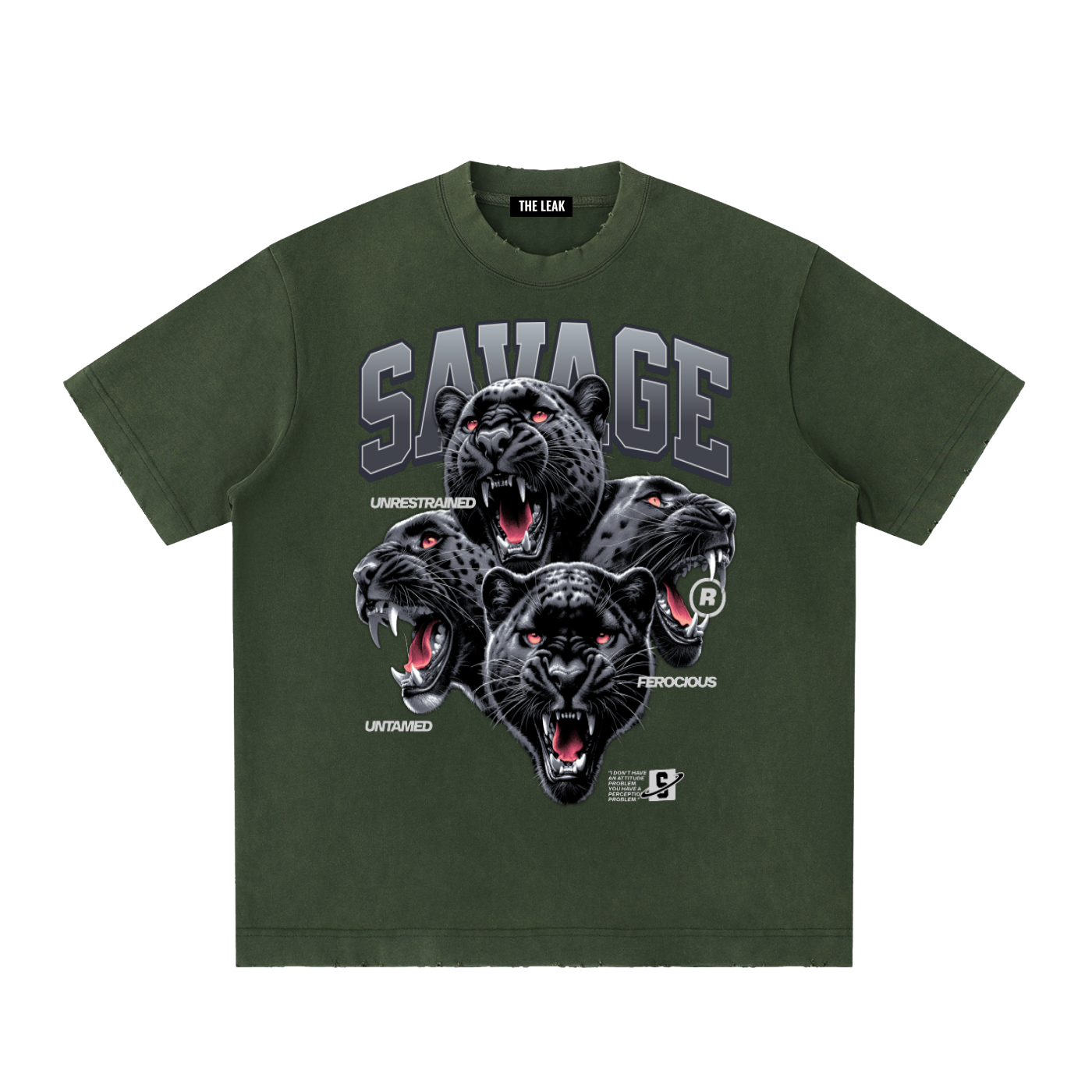 Heavyweight Vintage Washed Frayed T-Shirt