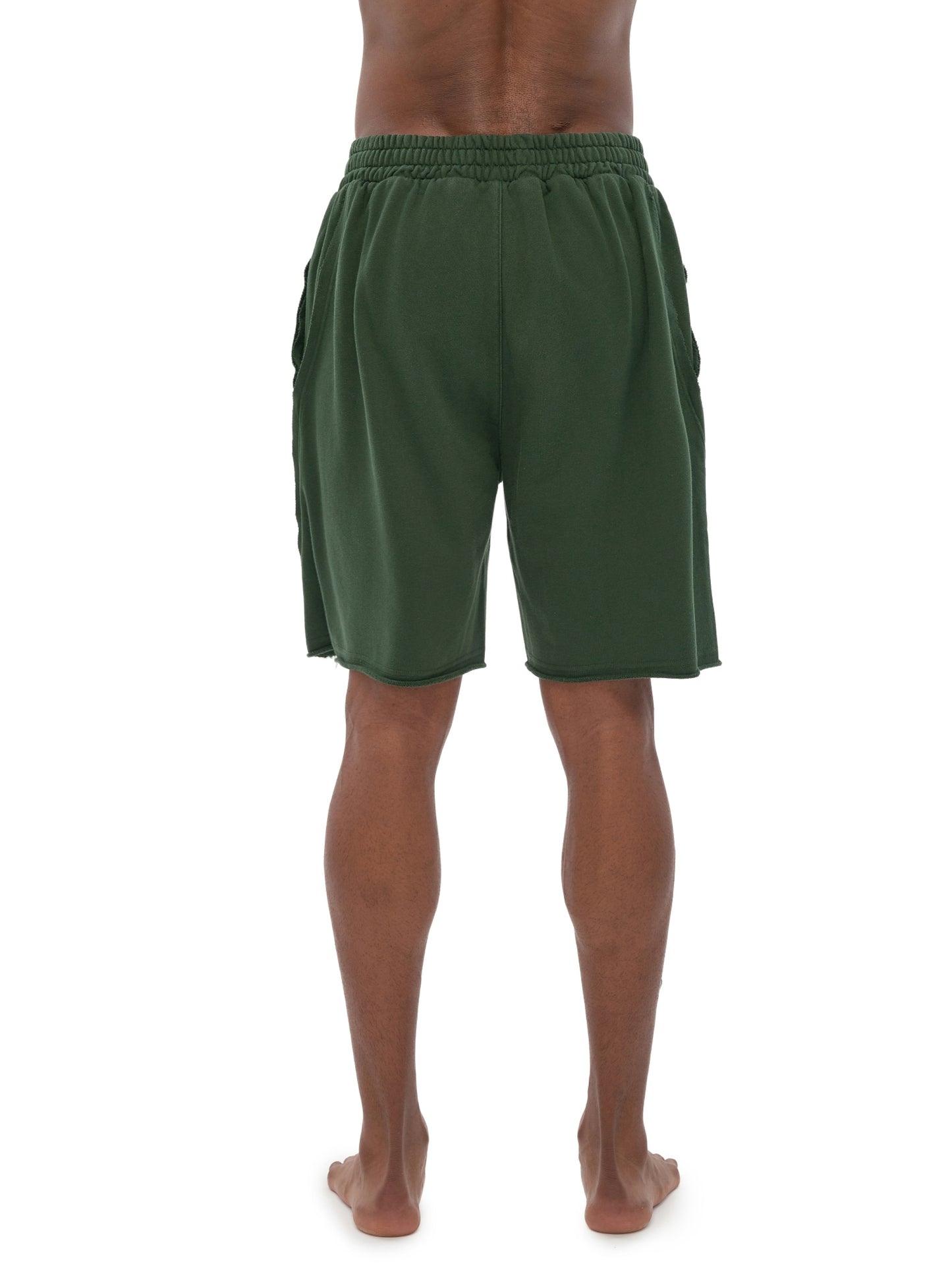 Vintage Washed Tiger Stripes Short Pants