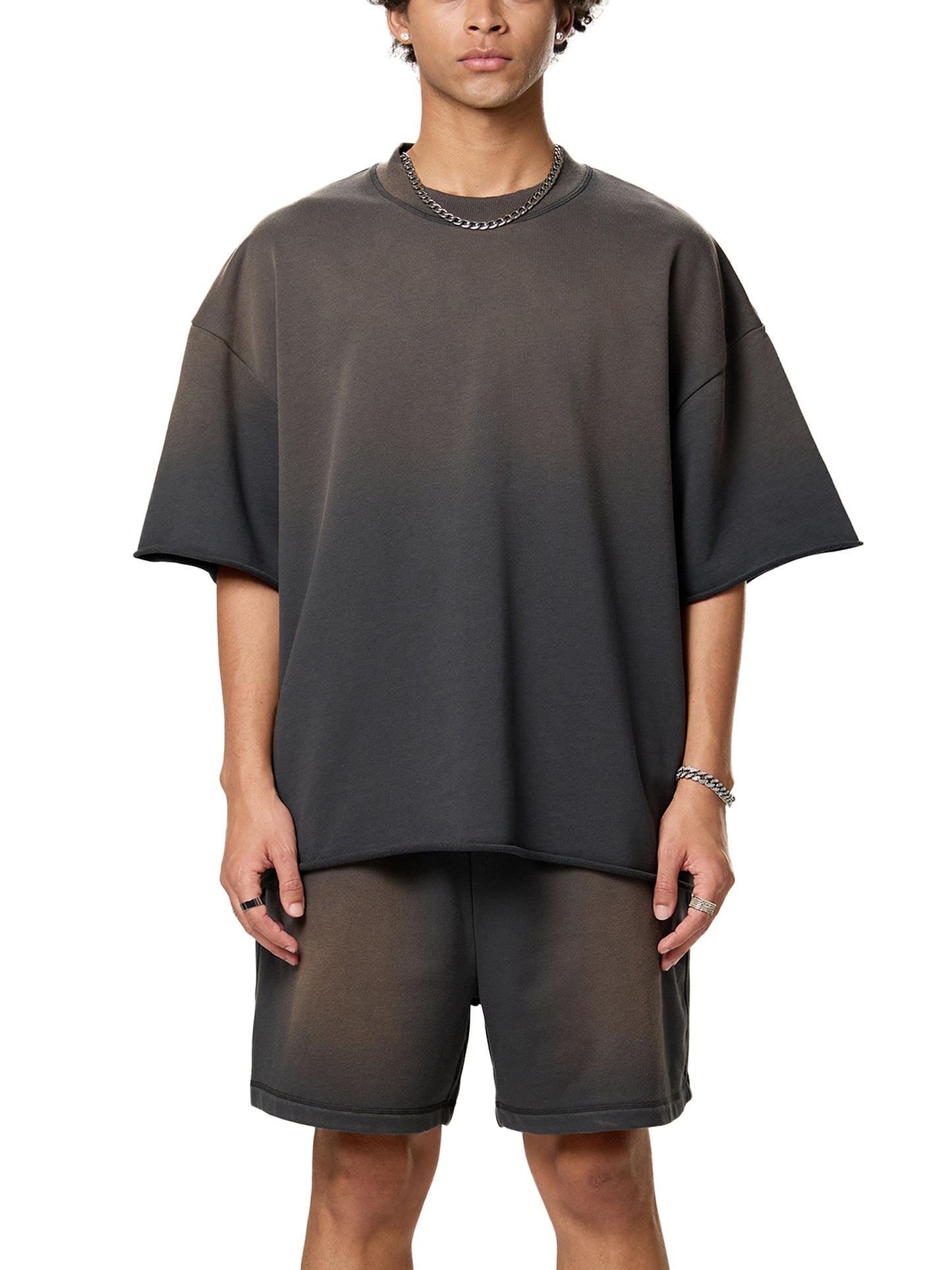 Sun Fade Raw Edge T-Shirt